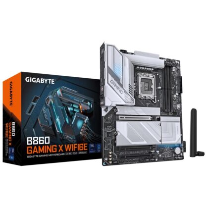 Mainboard GIGABYTE Intel B860 Express LGA1851 ATX Memory DDR5 Memory slots 4 1xPCI-Express 16x 2xM.2 1xHDMI 1xDisplayPort 1xAudio-In 1xAudio-Out 1xMicrophone 5xUSB 2.0 3xUSB 3.2 1xUSB-C 1xRJ45 B860GAMINGXWIFI6E1.0  B860 GAMING X WIFI6E 1.0 4719331866532