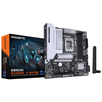 Mainboard GIGABYTE Intel B860 Express LGA1851 Micro-ATX Memory DDR5 Memory slots 4 2xPCI-Express 16x 2xM.2 1xHDMI 1xDisplayPort 1xAudio-In 1xAudio-Out 1xMicrophone 5xUSB 2.0 3xUSB 3.2 1xUSB-C 1xRJ45 B860MGAMINGXWIFI6E1.0  B860M GAMING X WIFI6E 1.0 4719331867133