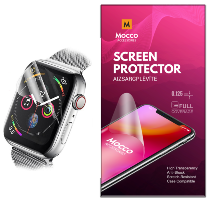 Mocco Full Coverage 0.125mm Clear Screen Protector for Apple Watch 38mm MC-125SP-AW38MM 4752168073537