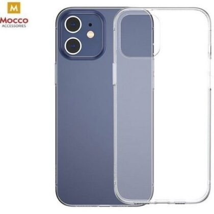 Mocco Ultra Back Case 1 mm Silicone Case for Apple iPhone 12 / 12 Pro Transparent MC-BC1MM-IP-12-TR 4752168086773