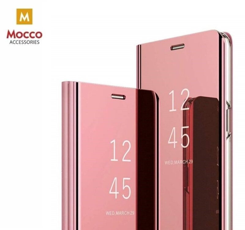 Mocco Clear View Cover Case For Samsung Galaxy A42 5G Pink MO-CL-SA-A42-PI 4752168095683