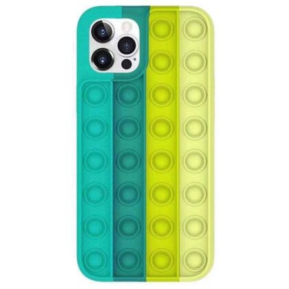 Mocco Bubble Antistress Case for Apple iPhone 12 Pro Max Green MO-BB-AP-IP12PROMAX-GE 4752168099889