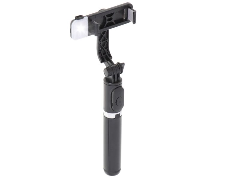 RoGer V15 Universal Tripod Stand for Selfie with LED Lamp RO-V15-BK 4752168109175