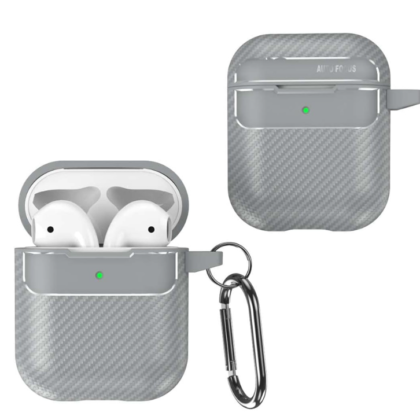 Mocco Carbon Case for Apple Airpods / Airpods 2 MC-CS-AIRP-2-GR 4752168133019