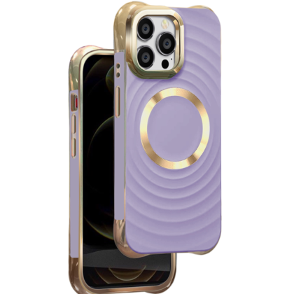 Mocco Circle Glam MagSafe Case for Apple iPhone 15 Pro MC-CMS-IPH-15PR-PU 4752168133095