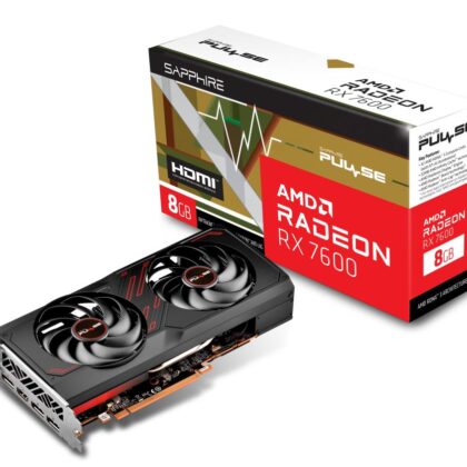 Graphics Card SAPPHIRE AMD Radeon RX 7600 8 GB GDDR6 128 bit PCIE 4.0 8x Dual Slot Fansink 1xHDMI 3xDisplayPort 11324-01-20G  11324-01-20G 4895106293618