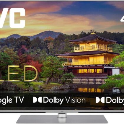 TV Set JVC 43" 4K/Smart QLED 3840x2160 Wireless LAN Bluetooth Google TV Silver LT-43VGQ840P  LT-43VGQ840P 4975769483516