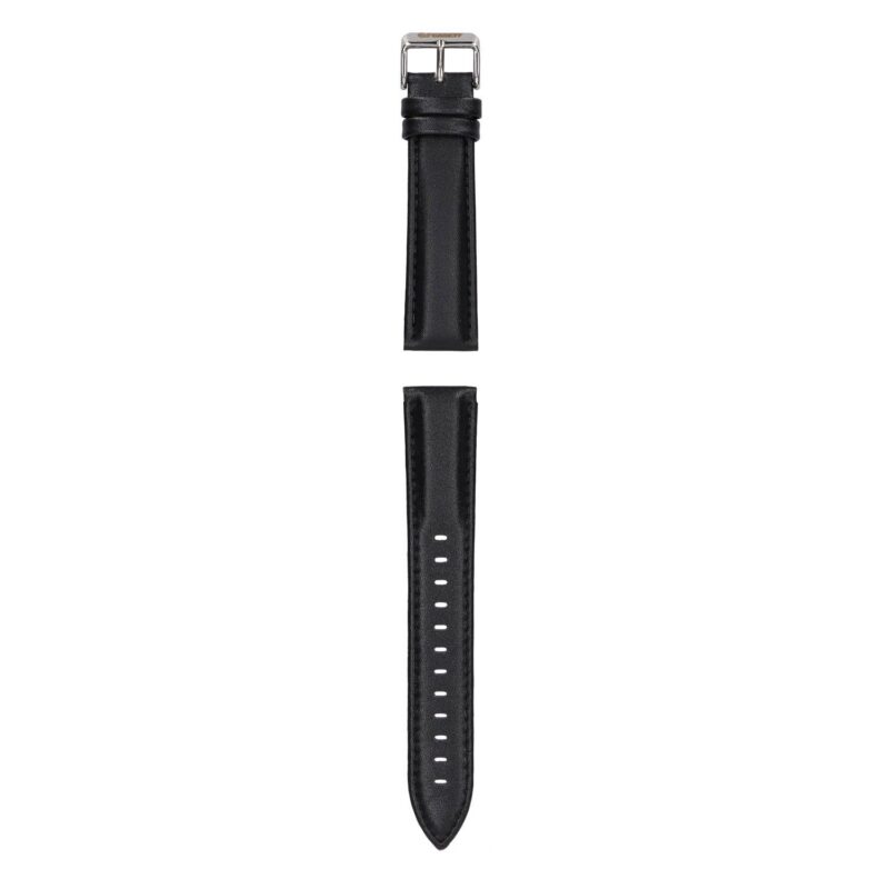 Garett Verona / Veronica Leather Smartwatch Strap PAS_VERONA_SREB_CZARN_SKOR 5904238484630