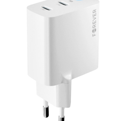 Forever TC-06-40CC GaN Сharger PD / QC / 2x USB-C / 40W GSM179960 5907457732544