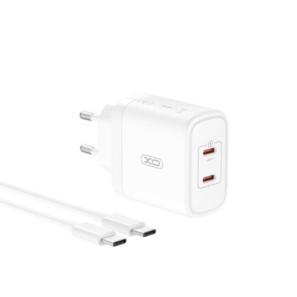 XO CE08 PD Wall charger 50W 2x USB-C + USB-C cable CE08 6920680845811