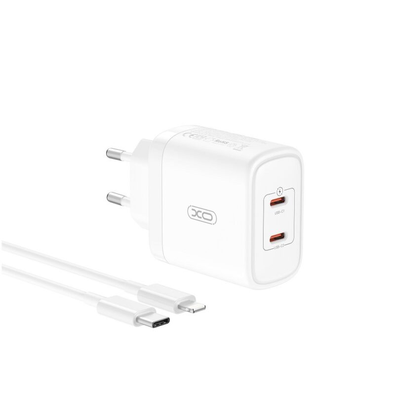 XO CE08 PD Wall charger 50W + USB-C cable CE08-WH 6920680845828