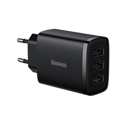 Baseus Compact  Wall Charger 3 x USB /  17w BRA011960 6932172606961