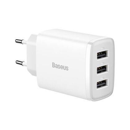 Baseus Compact Wall Charger 3 x USB / 17W BRA011961 6932172606978