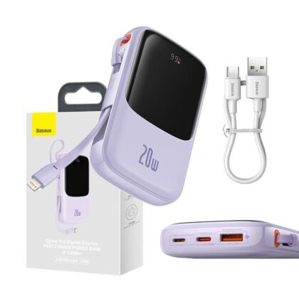 Baseus Qpow Pro Powerbank  with Lightning cable USB-C / USB / 10000mAh / 20W PPQD020005 6932172608477