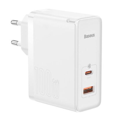 Baseus GaN5 Pro Wall charger USB-C / USB / 100W / 1m cable CCGP090202 6932172608965