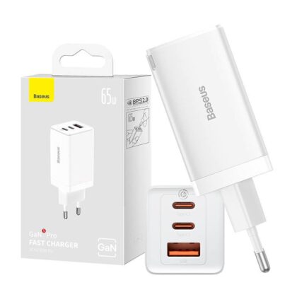 Baseus GaN5 Pro Wall charger 2xUSB-C / USB / 65W CCGP120202 6932172617516