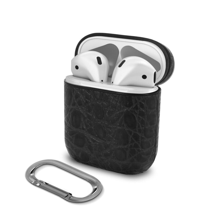 Devia Lux Series Eco Leather Look Magnetic Carabiner Case Apple AirPods 1st Generation D0628 6938595326158