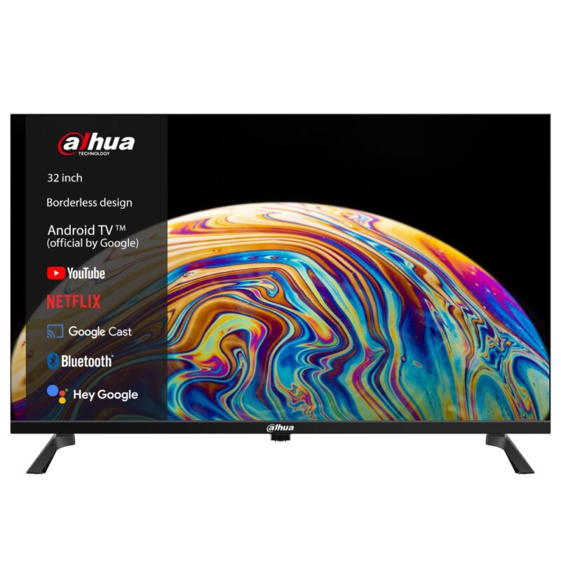 TV Set DAHUA 32" Smart/HD 1366x768 Android TV Black DHI-LTV32-SD100  DHI-LTV32-SD100 6939554906664