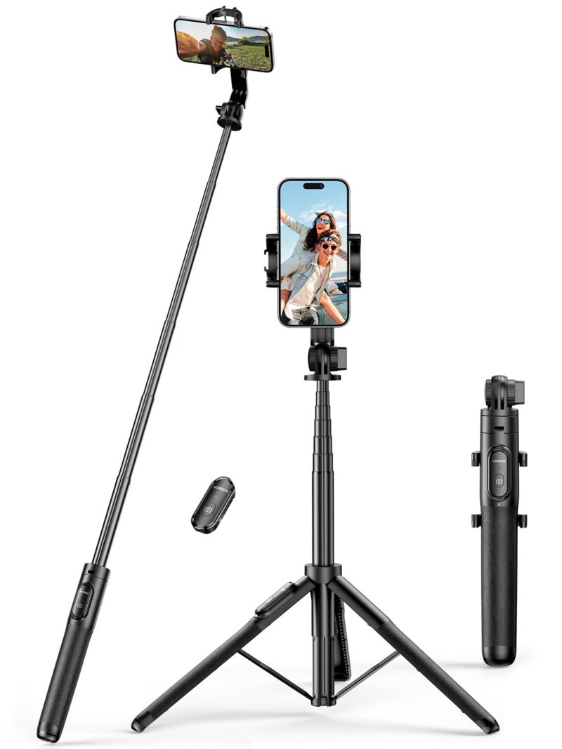 Ugreen LP586 Tripod for Selfie Stick + Bluetooth Remote 4.6'' - 7.2''' LP586 6941876210626