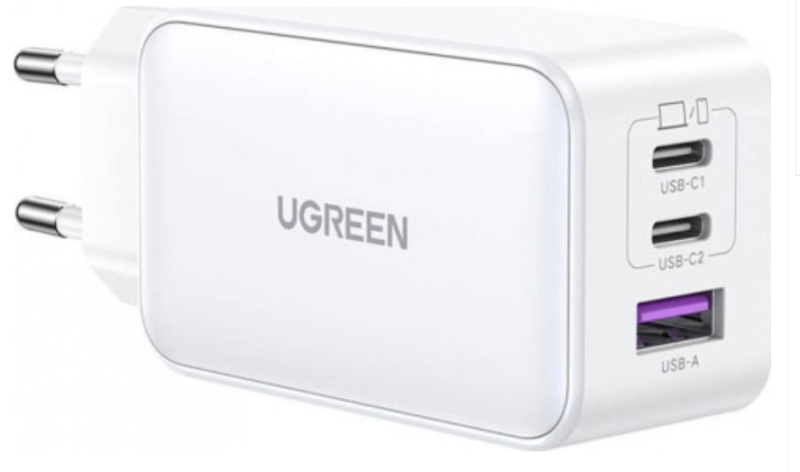 Ugreen15334 Nexode Charger USB-A / 2x USB-C / 65W 15334 6941876213344