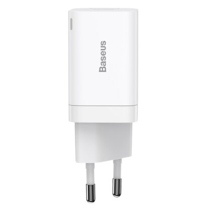 Baseus Super Si PD Wall Charger 30W /  1x USB-C / 1x USB BRA012292 6953156206359