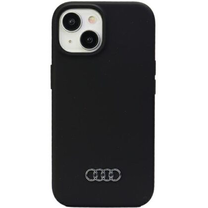 Audi Silicone Back Case for Apple iPhone 15 AU-LSRIP15-Q3/D1-BK 6955250226547