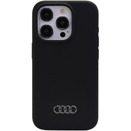 Audi Silicone Back Case for Apple iPhone 15 Pro AU-LSRIP15P-Q3/D1-BK 6955250226554