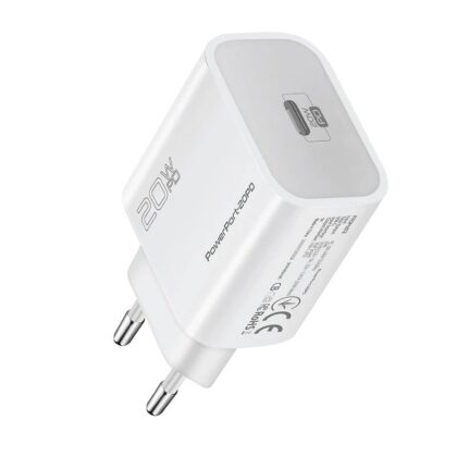 Promate PowerPort-20PD Premium Travel Charger Type-C PD 20W AISPOWERPORT20PDWEU 6959144051710