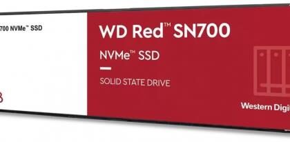 SSD WESTERN DIGITAL Red SN700 4TB M.2 NVMe Write speed 3100 MBytes/sec Read speed 3400 MBytes/sec TBW 5100 TB WDS400T1R0C  WDS400T1R0C 718037891422