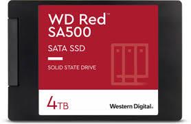 SSD WESTERN DIGITAL Red SA500 4TB SATA 3.0 Write speed 520 MBytes/sec Read speed 560 MBytes/sec 2