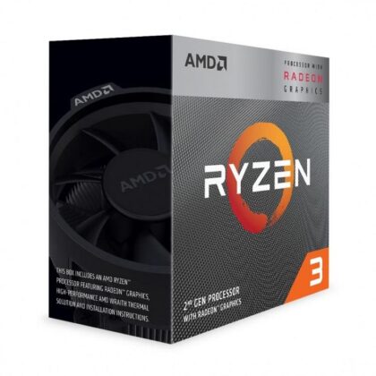 CPU AMD Ryzen 3 3200G 3600 MHz Cores 4 4MB Socket SAM4 65 Watts GPU Radeon Vega 8 BOX YD3200C5FHBOX  YD3200C5FHBOX 730143309851