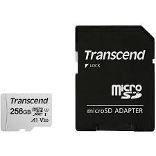 MEMORY MICRO SDXC 256GB W/ADAP/C10 TS256GUSD300S-A TRANSCEND  TS256GUSD300S-A 760557843047