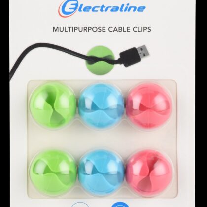 Electraline 71701 Multipurpose Cable Clips øMax -8mm 6pcs. ITR-71701 8011439717010