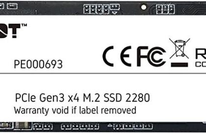 SSD PATRIOT P300 1TB M.2 PCIE NVMe 3D NAND Write speed 1650 MBytes/sec Read speed 2100 MBytes/sec 3.8mm TBW 480 TB P300P1TBM28  P300P1TBM28 814914026533