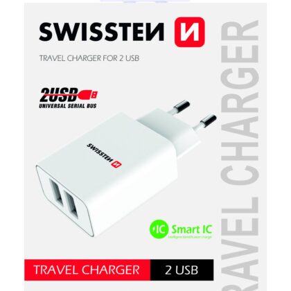 Swissten Premium Travel Charger USB 2.1А / 10.5W SW-21A105W-WH 8595217464377