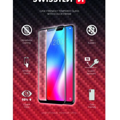 Swissten Full Face 5D Tempered Glass Apple iPhone X / XS Black SW-JAP-T-SP-IPH-X-XS 8595217466821