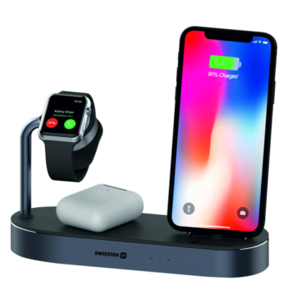 Swistten 4in1 MFI Wireless Docking Station 45W for Apple iPhone / iPod / Apple Watch 22055600 8595217471122