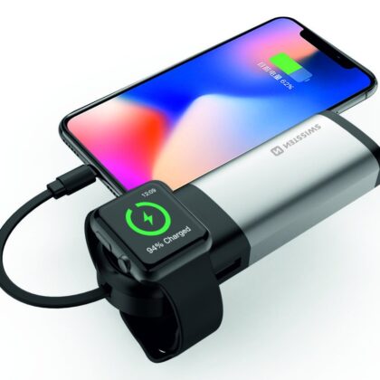 Swissten 2in1 6700 mAh Power Bank / MFi lightning cable / Apple Watch Wireless Charger SW-PWB-AIO-6700 8595217471139