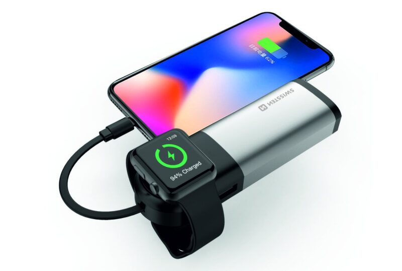 Swissten 2in1 6700 mAh Power Bank / MFi lightning cable / Apple Watch Wireless Charger SW-PWB-AIO-6700 8595217471139