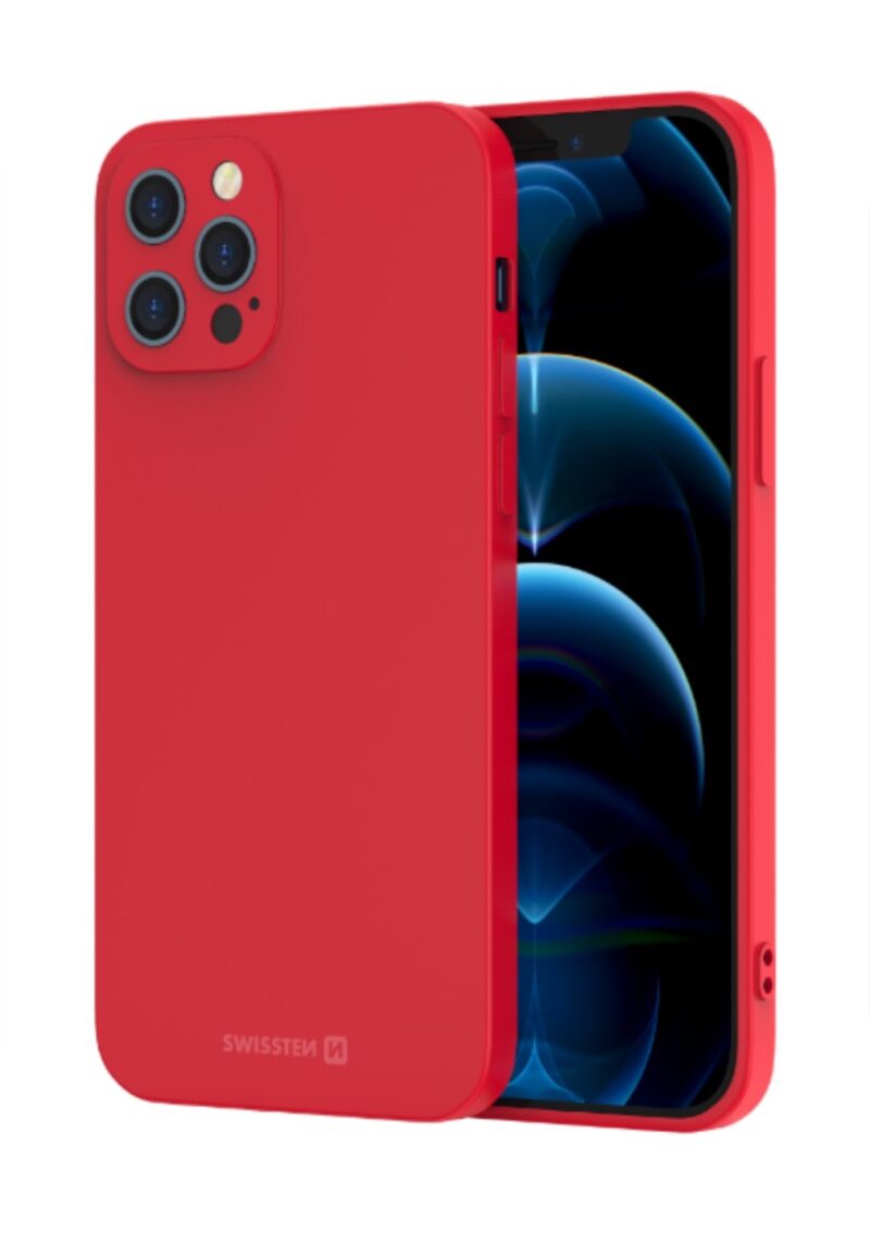 Swissten Soft Joy Silicone Case for Huawei P40 Lite Red 34500135 8595217474826