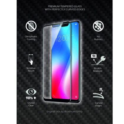 Swissten Ultra Durable Full Face / Full Glue Tempered Glass Premium 9H Screen Protector Samsung Galaxy A52 Black 64701880 8595217476721