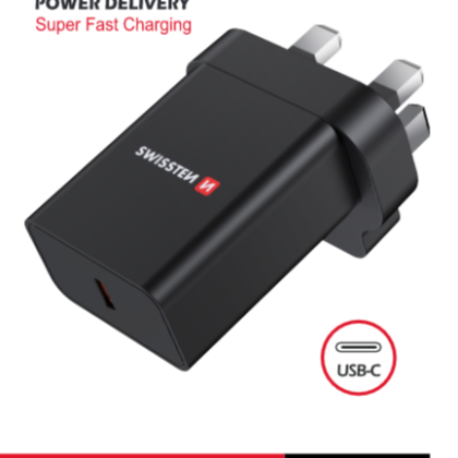 Swissten Travel Charger PD USB-C for UK socket 25W 22045300 8595217480391