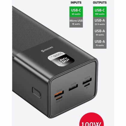 Swissten Power Line Power Bank 50 000 mAh / 100W 22013942 8595217481282