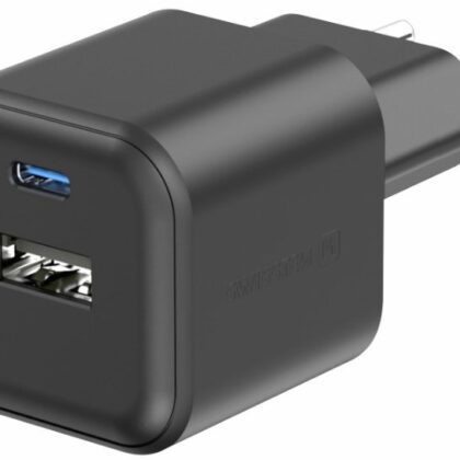 Swissten Travel Charger GaN USB-C 35W PD / USB-A 27W QC 22071210 8595217484498