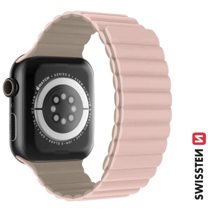 Swissten Silicone Magnetic Band for Apple Watch 38 / 40 mm 46000502 8595217484962