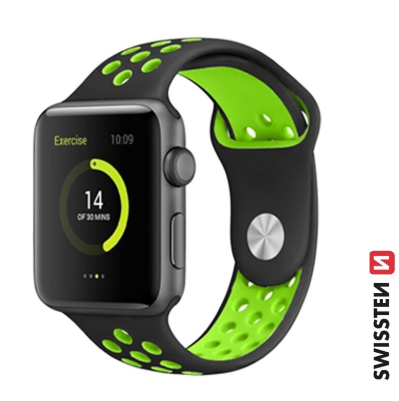 Swissten Sport Silicone Band for Apple Watch 38 / 40 mm 46000601 8595217485068