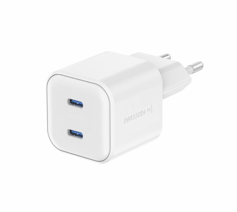 Swissten GaN PD 2x USB-C Travel Charger 20W 22070500 8595217487185