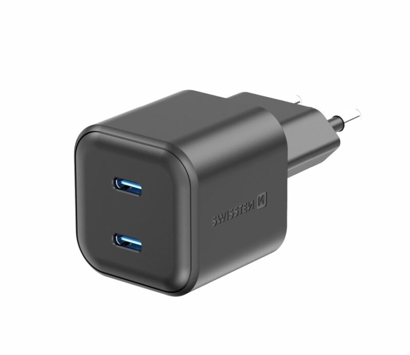 Swissten GaN PD 2x USB-C Travel Charger 20W 22070510 8595217487192