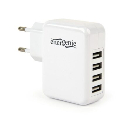 CHARGER USB UNIVERSAL WHITE/4PORT EG-U4AC-02 GEMBIRD  EG-U4AC-02 8716309102544