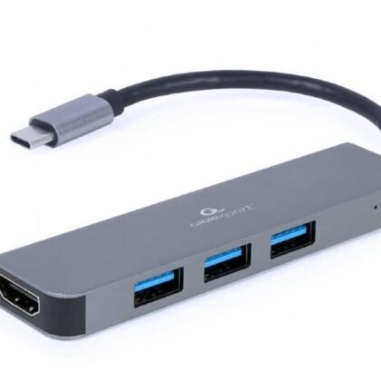 I/O ADAPTER USB-C TO HDMI/USB3/2IN1 A-CM-COMBO2-01 GEMBIRD  A-CM-COMBO2-01 8716309121446